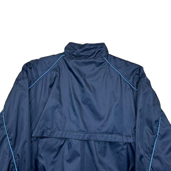 Starter Jacket Mens Sz Large Vintage Two Tone Blue Full Zip Athletic Windbreaker - Picture 8 of 11